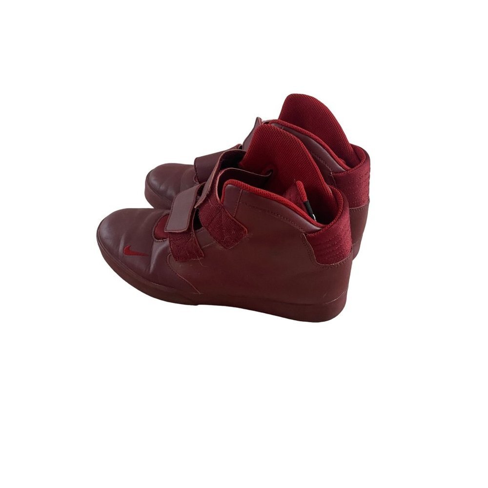 Nike Men's Flystepper 2K3 Red Leather High Top Sneakers - 9.5
